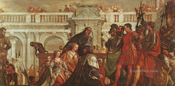 family portrait in a landscape Painting - The Family of Darius before Alexander Renaissance Paolo Veronese